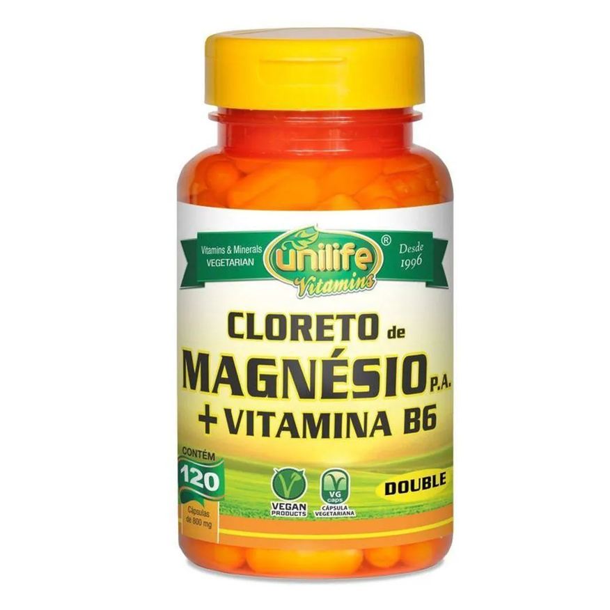Unilife Cloreto de Magnésio P.a. 800mg 120 cápsulas