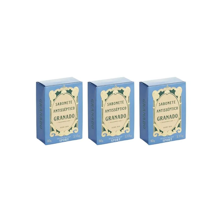 Granado Sabonete 90g Antiseptico Sport - Kit C / 3un