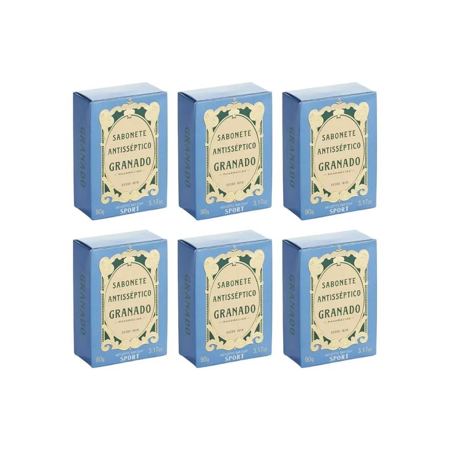 Granado Sabonete 90g Antiseptico Sport - Kit C / 6un