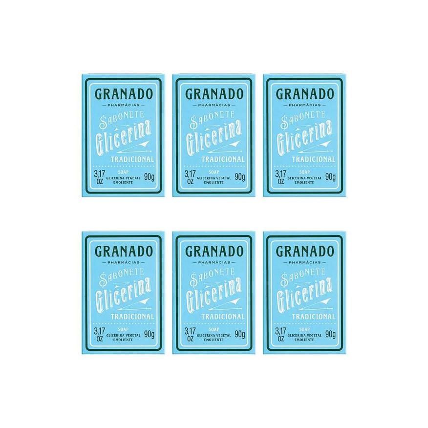 Granado Sabonete 90g Glicerina Tradicional - Kit C / 6un
