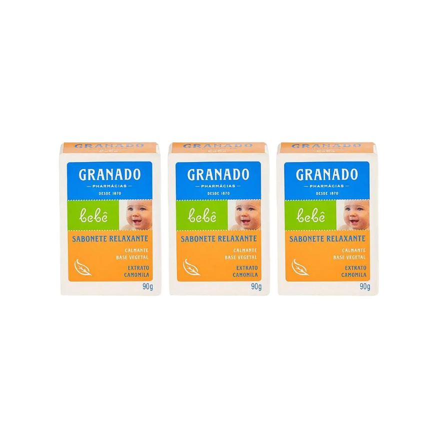 Granado Sabonete Baby 90g Camomila - Kit C / 3un