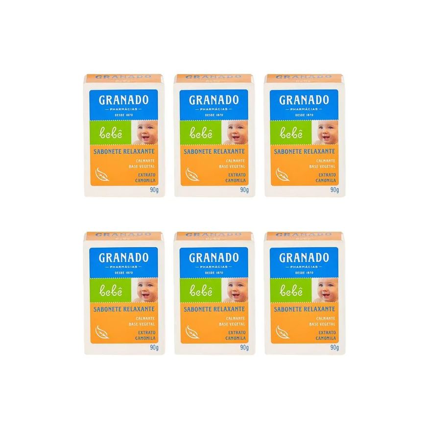 Granado Sabonete Baby 90g Camomila - Kit C / 6un
