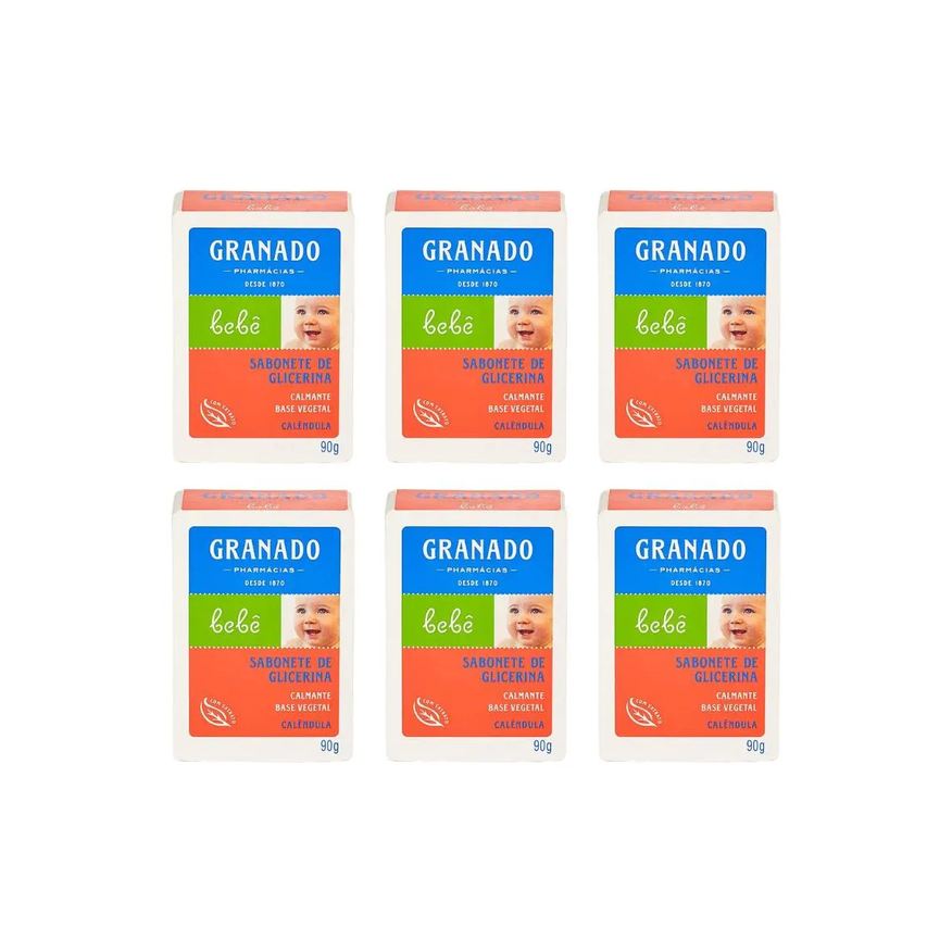 Granado Sabonete Baby 90g Glicerina Calendula - Kit C / 6un