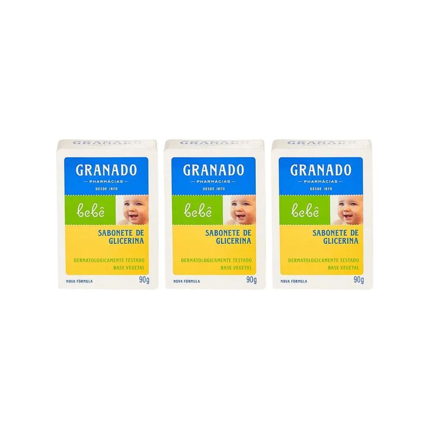 Granado Sabonete Baby 90g Glicerina Tradicional - Kit C / 3un