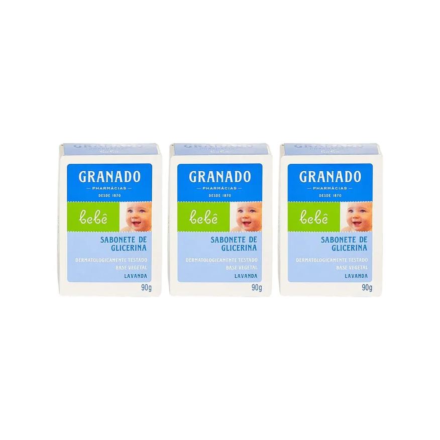 Granado Sabonete Baby 90g Lavanda - Kit C / 3un
