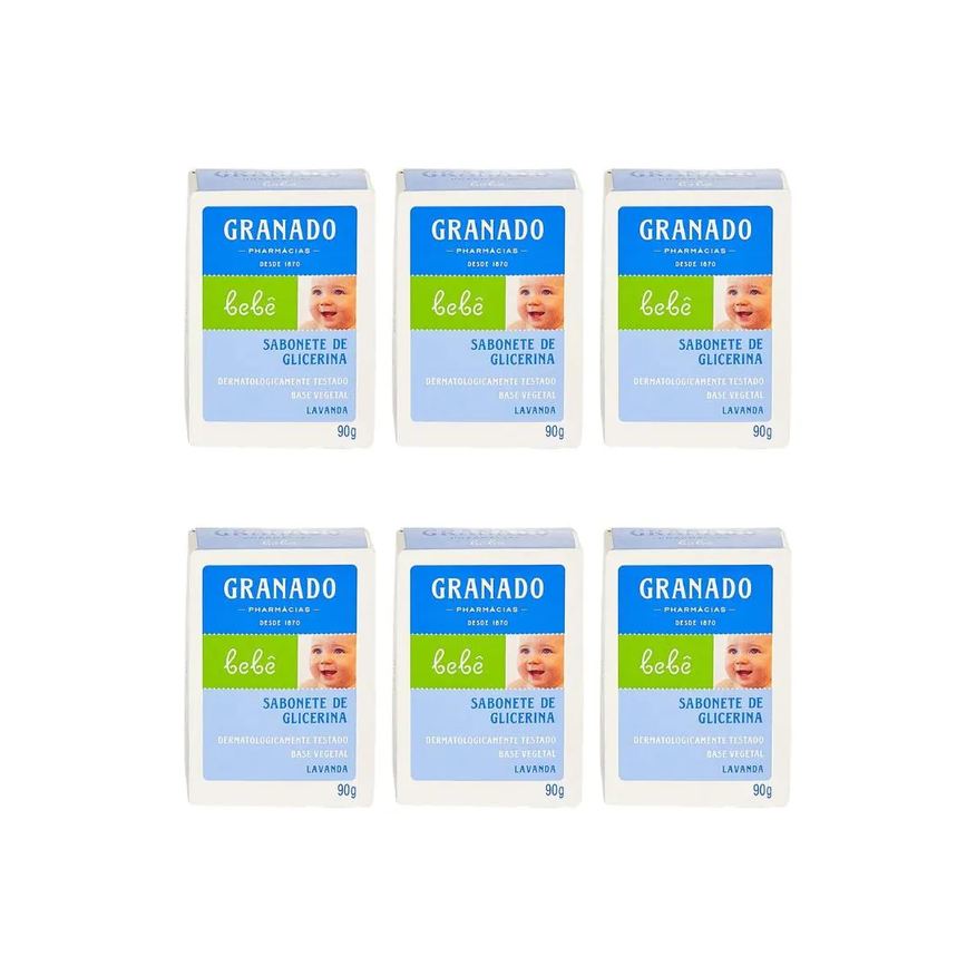 Granado Sabonete Baby 90g Lavanda - Kit C / 6un