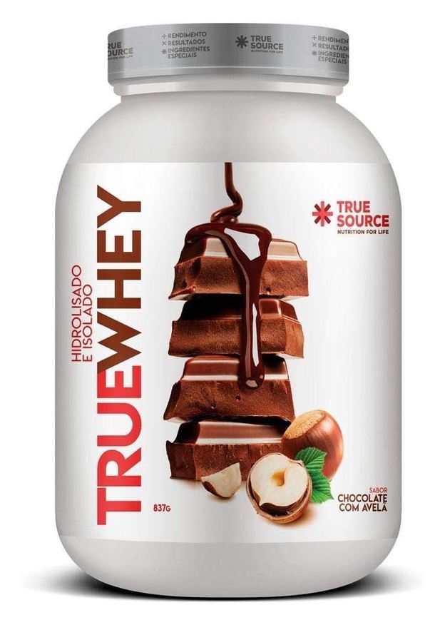 Source True True Whey (837g) – Hidrolisado E Isolado – Sabor Chocolate C/ Avelã