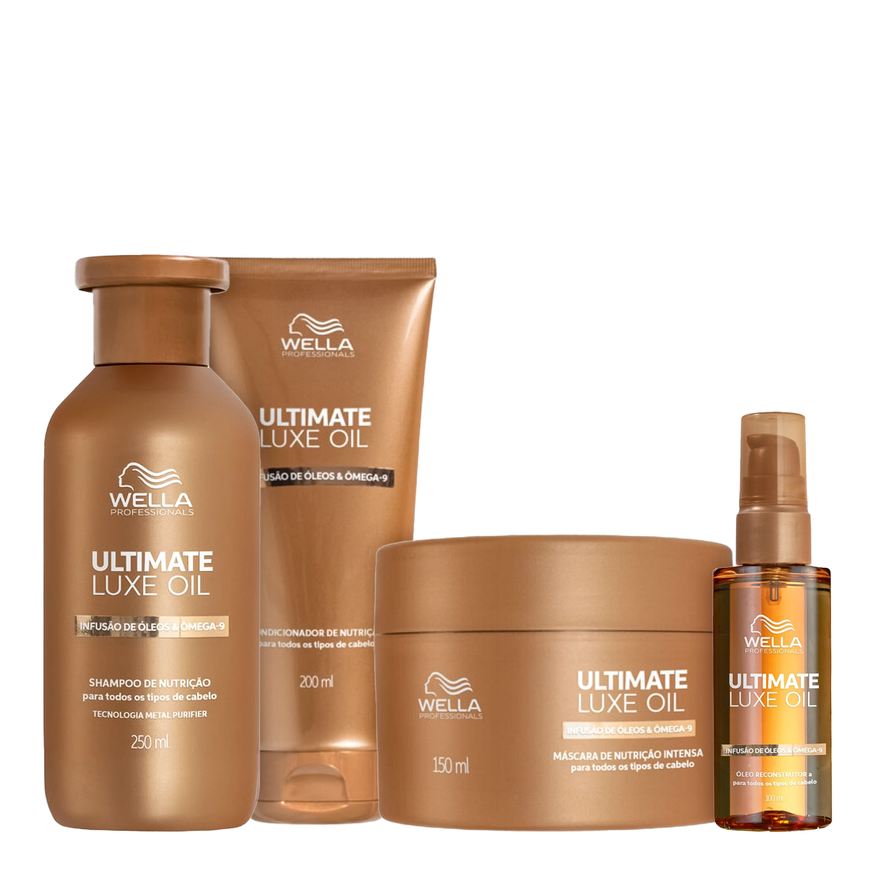 Wella Kit Professionals Ultimate Luxe Oil Frizz Control (4 Produtos)