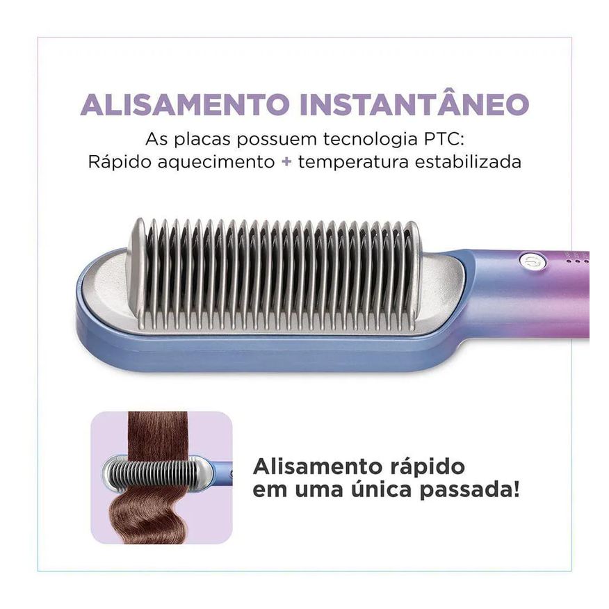 Alisadora Escova Qu4tro Elementos By Juliette Mondial Bivolt