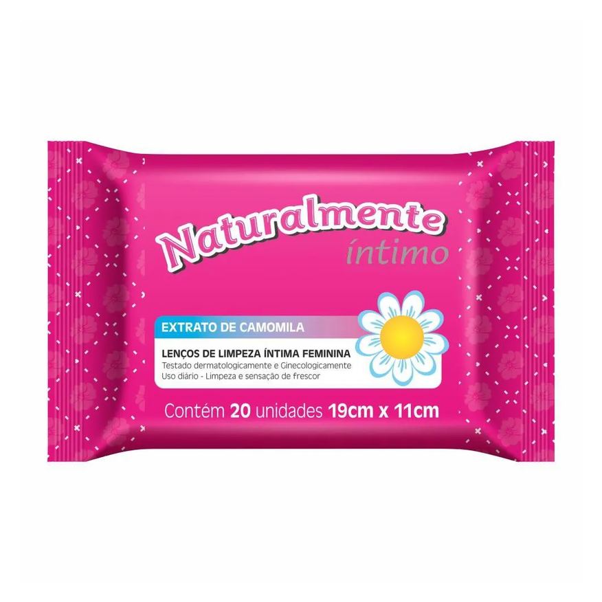Naturalmente Lenços Umedecidos 20un