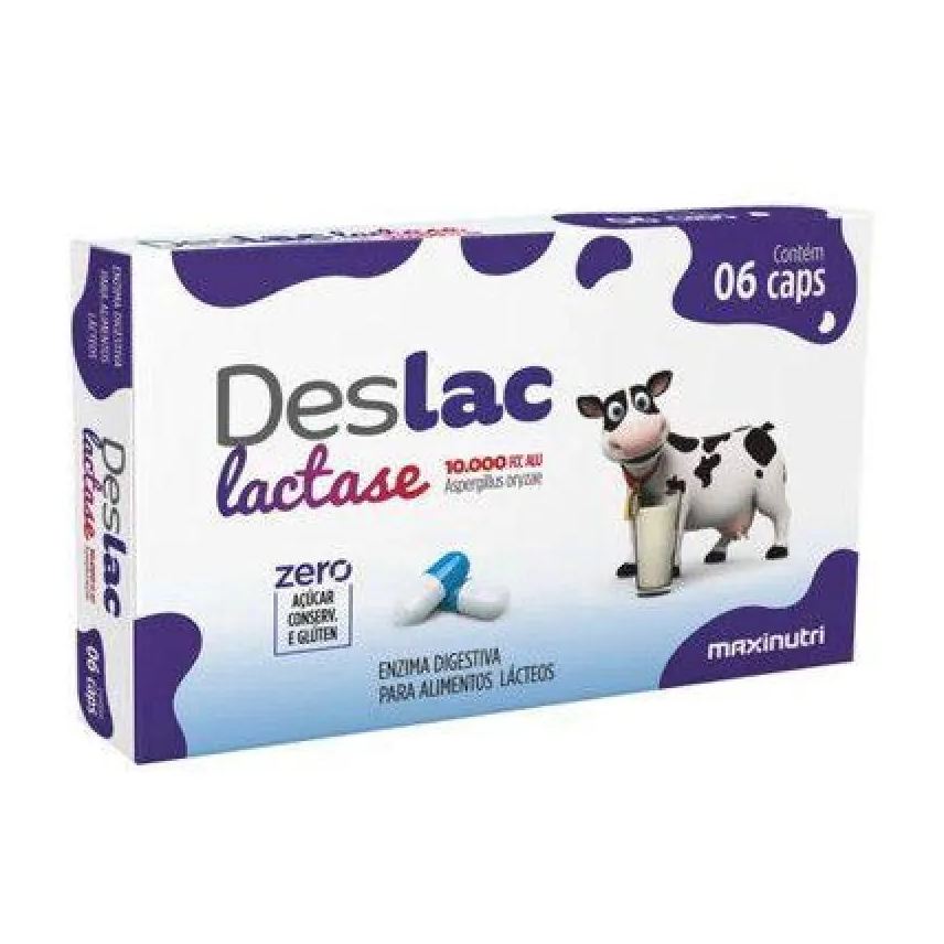 Maxinutri Deslac Lactase 10 000 U Fcc Display 12 X 6 Cápsulas