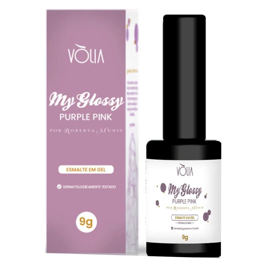 Vòlia Esmalte em Gel My Glossy Purple Pink 9g Volia