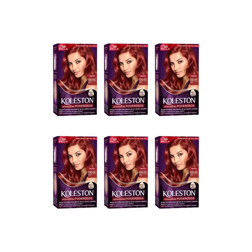 Koleston Coloraçao 6646 Cereja - Kit C / 6un