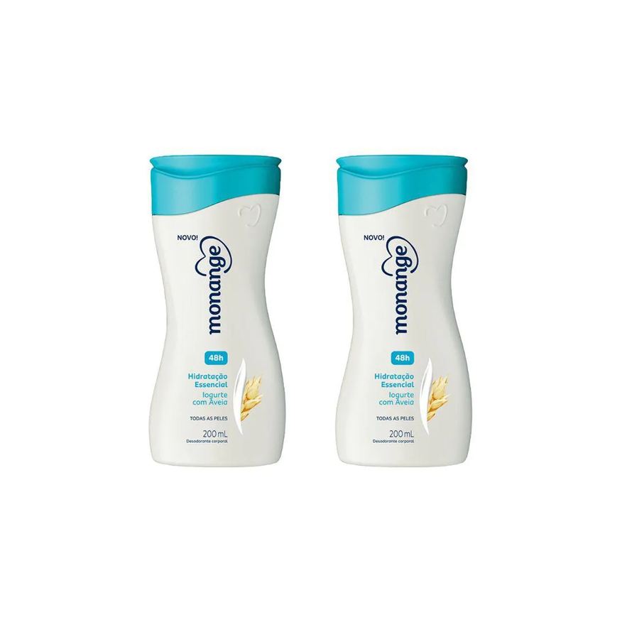 Monange Hidratante Corporal 200ml Iogurte C / Aveia - Kit C / 2un