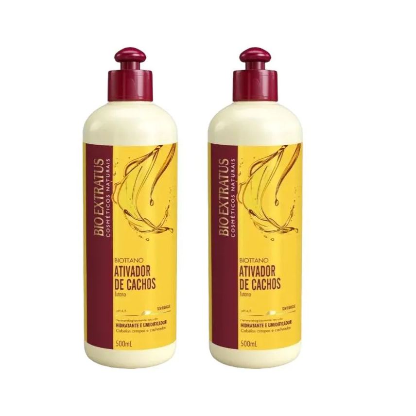 Bio Extratus Kit 2 Biottano Umidificador Ativador de Cachos Tutano 500ml