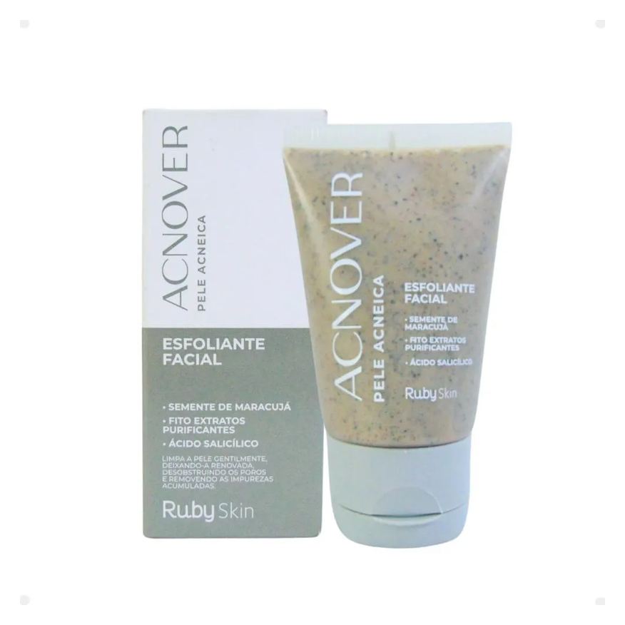 Ruby Rose Esfoliante Facial Ruby Skin Acnover Pele Acneica 50g Hb-400