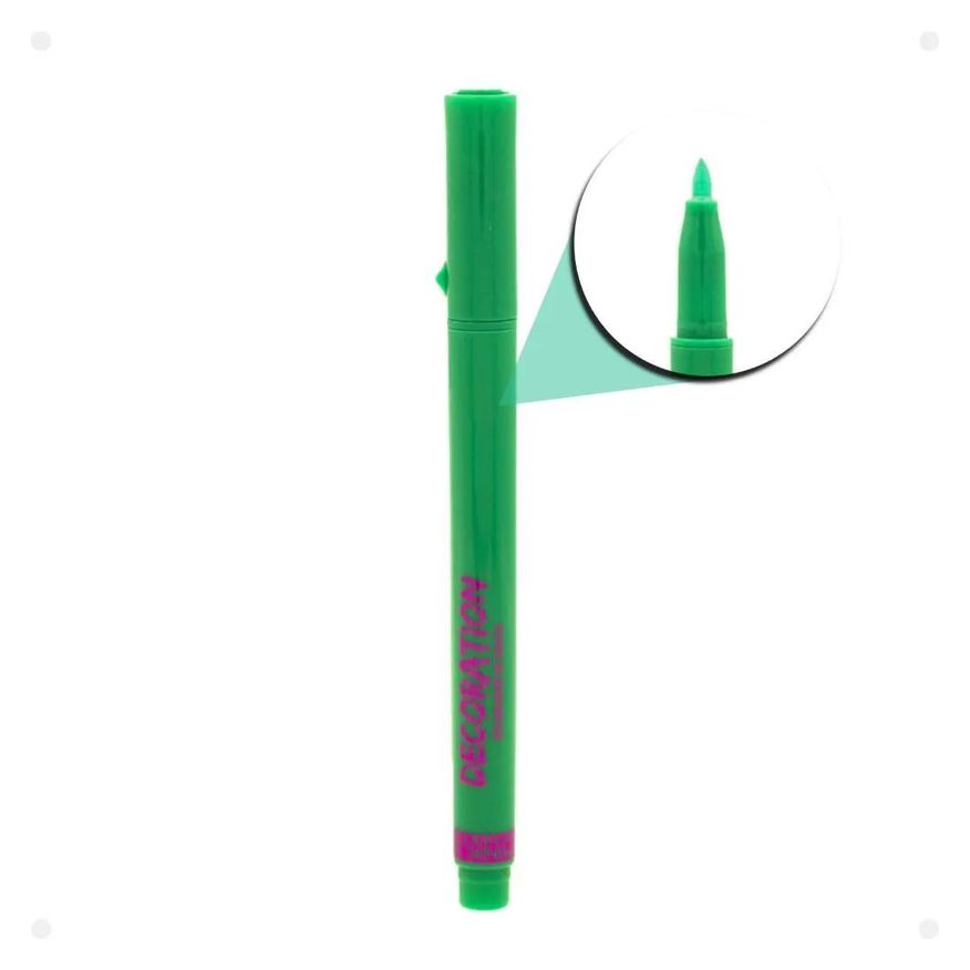 Pink 21 Caneta Delineadora de Unhas Decoration Verde 3,2g
