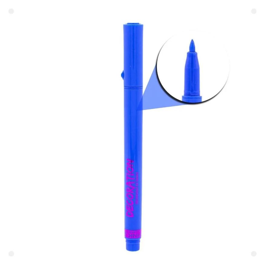 Pink 21 Caneta Delineadora de Unhas Decoration Azul 3,2g