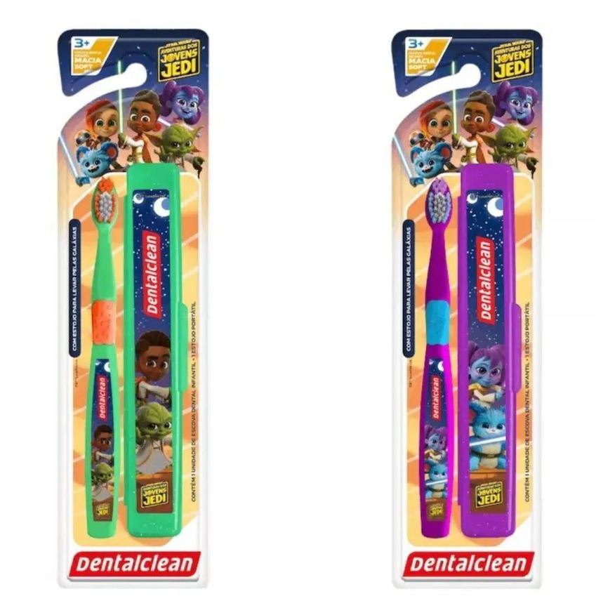 Dentalclean Escova de Dente + Estojo Young Jedi Escolar 3a - Dentalclear