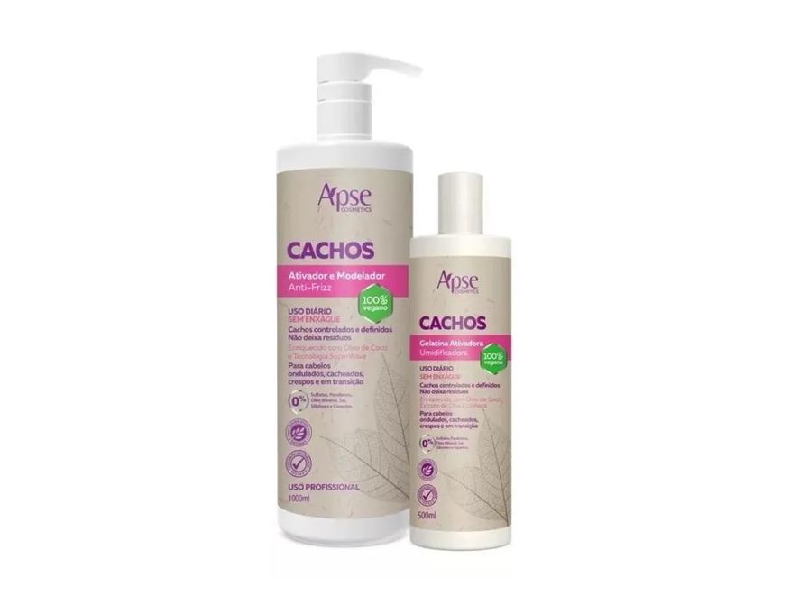 Apse Kit Ativador 1l e Gelatina 500ml Cachos - Profissional