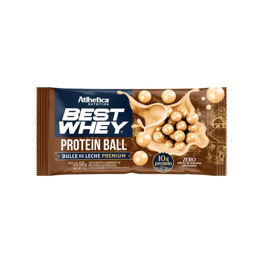 Whey Best Protein Ball Dulce De Leche Premium Atlhetica Nutrition 50g