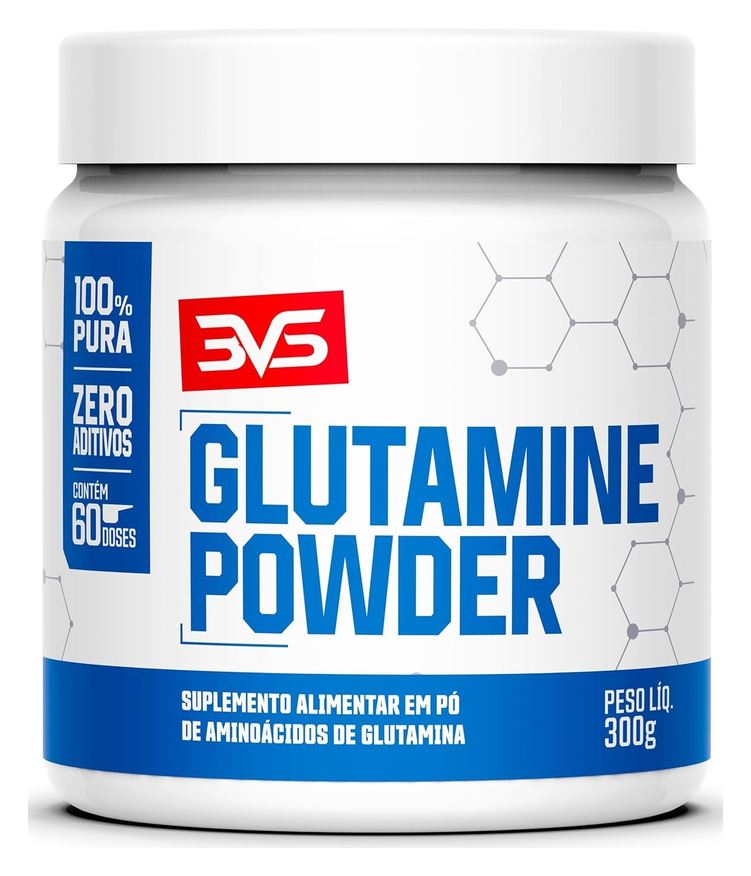 Nutrition 3VS Glutamine Powder 300g 100% Glutamina Pura