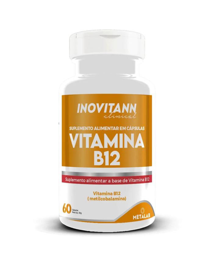 Metalab Vitamina B12 Inovitann 60 Capsulas 500mg Metilcobalamina