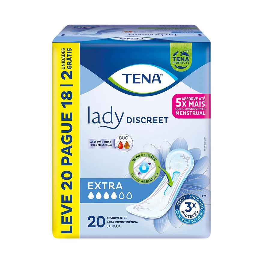 Tena Absorvente Lady Discreet Extra 20 unidades
