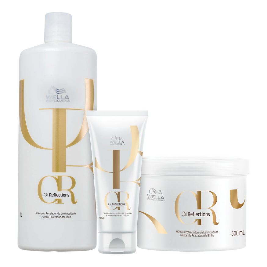 Wella Kit Professionals Oil Reflections Tripla Ação (3 Produtos)