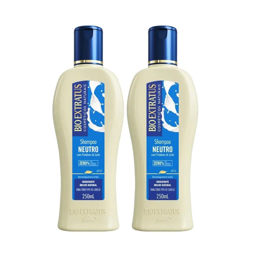 Bio Extratus Kit 2 Shampoo Brilho Natural Neutro 250ml