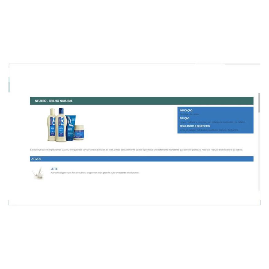 Bio Extratus Kit 3 Shampoo Brilho Natural Neutro 1L