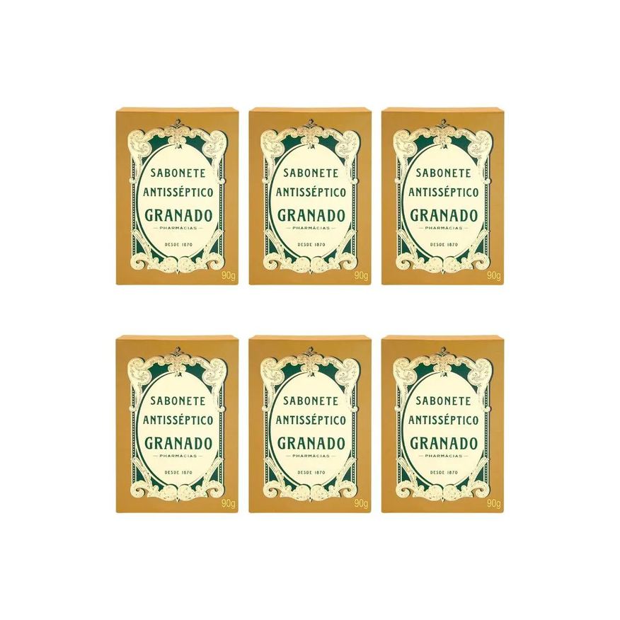 Granado Sabonete 90g Antisseptico Tradicional - Kit C / 6un