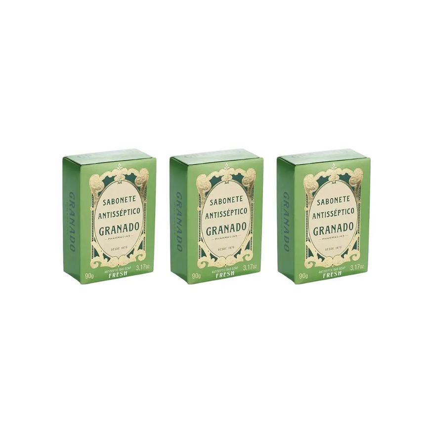 Granado Sabonete 90g Antiseptico Fresh - Kit C / 3un