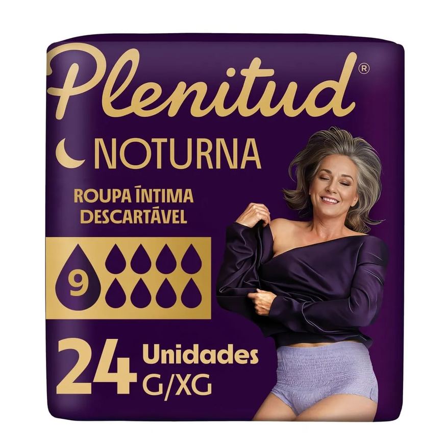 Íntima Roupa Plenitud Noturna Para Incontinência G/xg 24 Unidades