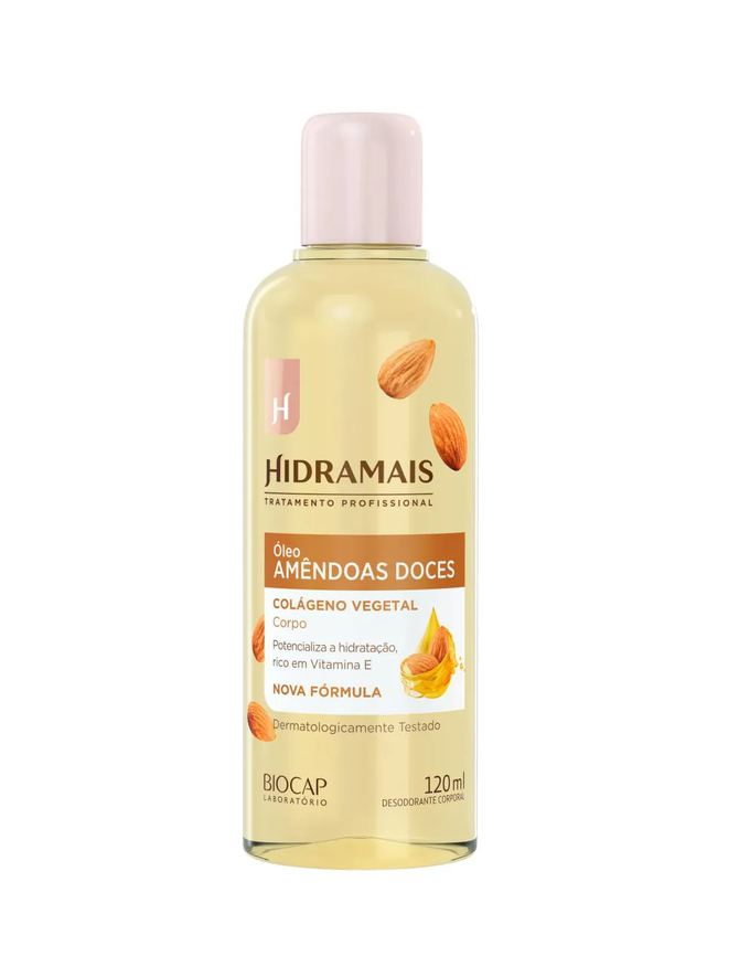 Hidramais Óleo Corporal de Amêndoas Doces e Colágeno 120ml