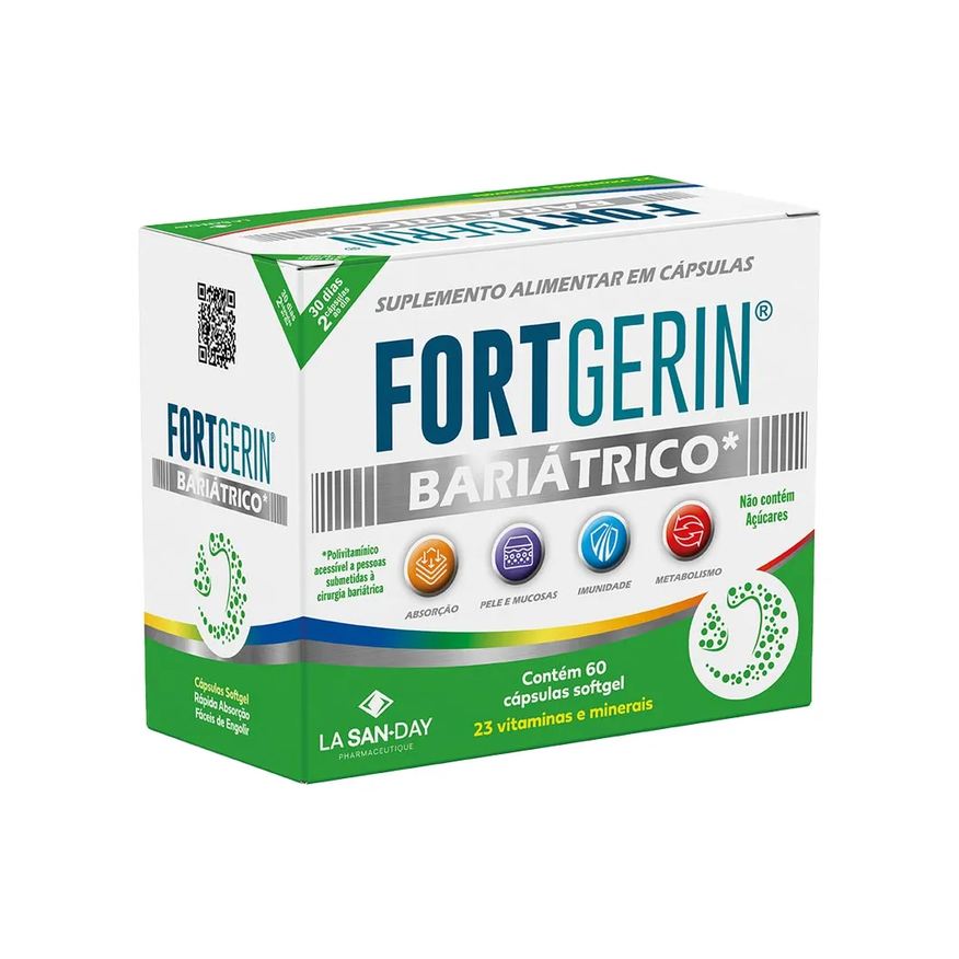 Alimentar Suplemento Fortgerin Bariatrico Com 60 Capsulas Lasanday