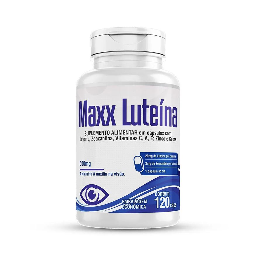 Floral Ervas do Brasil Maxx Luteina 120 Cápsulas Zeaxantina Vitamina A C E Cobre Zn2