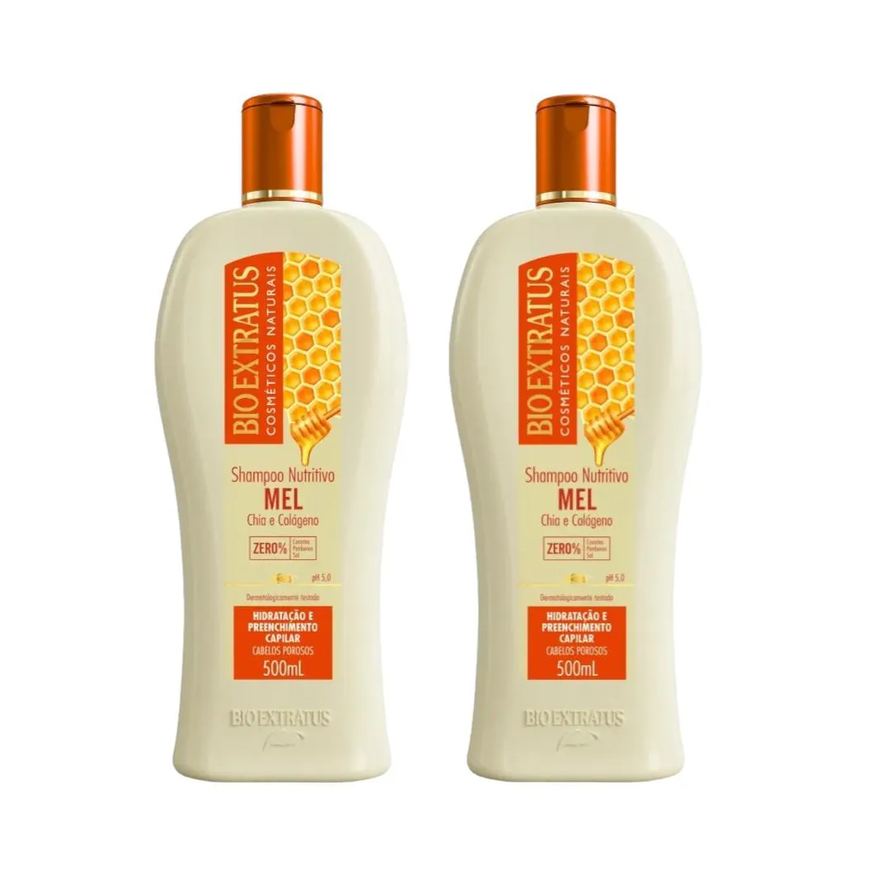 Bio Extratus Kit 2 Shampoo Mel Nutritivo 500ml