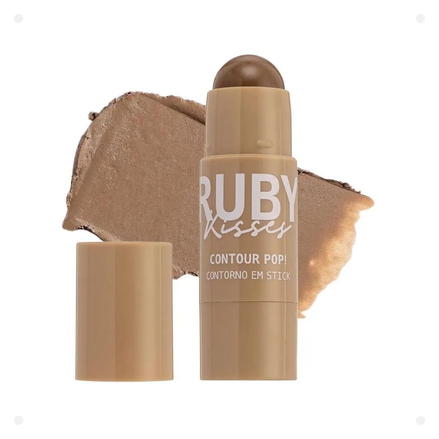 Kiss New York Contorno em Stick Ruby Kisses Contour Pop! 01 Frappé Pop Cps01b