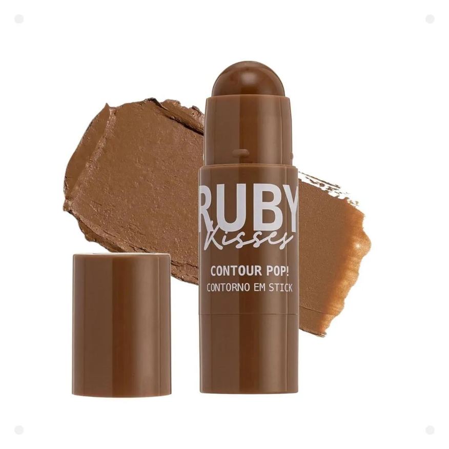 Kiss New York Contorno em Stick Ruby Kisses Contour Pop! 02 Mocha Pop Cps02b