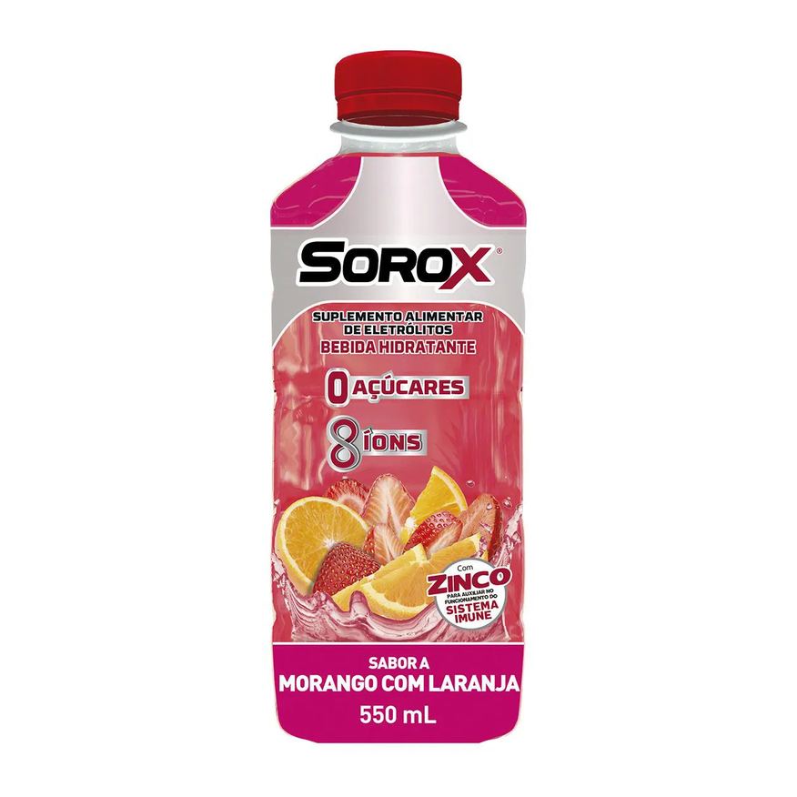 Sorox Isotônico Morango com Laranja 550ml