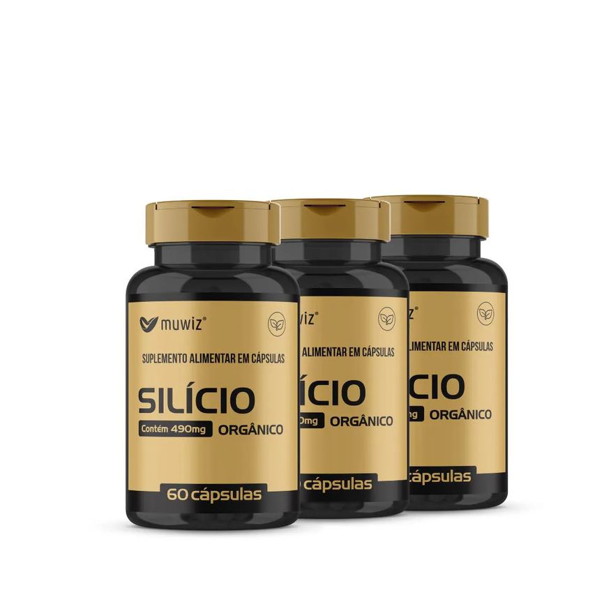 Muwiz Silício Orgânico 490mg 60 Capsulas - 3 unidades