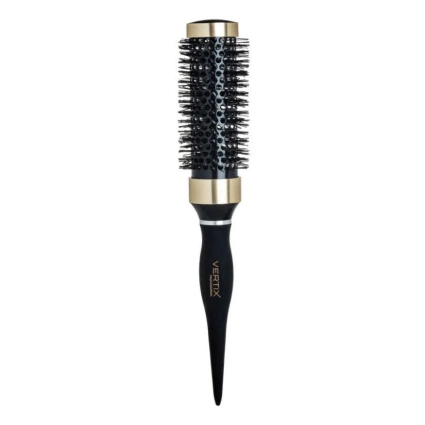 Vertix Escova Vazada Ceramica Black e Gold 33mm Profissional