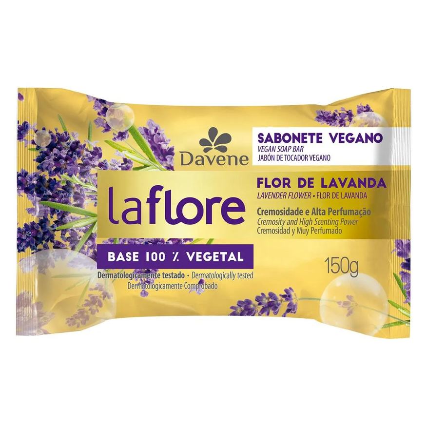 Davene La Flore Sabonete Barra Vegetal Flor de Lavanda150g