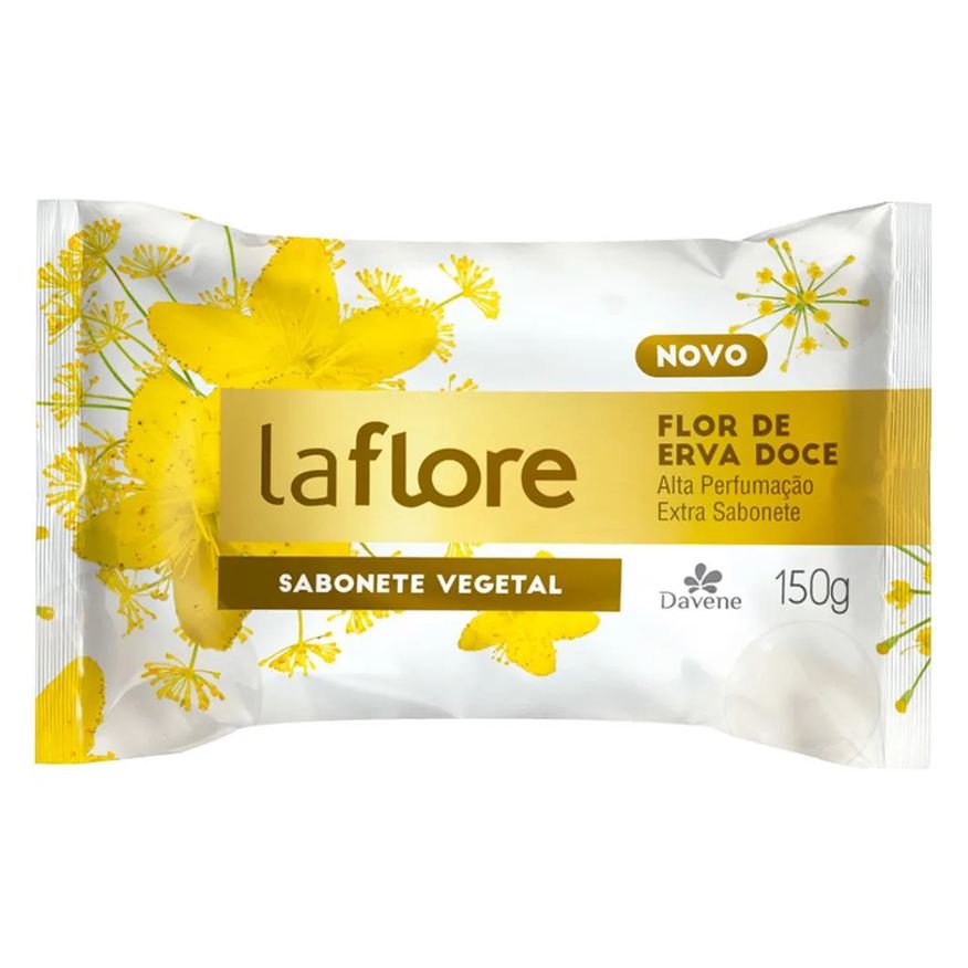 Davene La Flore Sabonete Barra Vegetal Flor de Erva Doce 150g