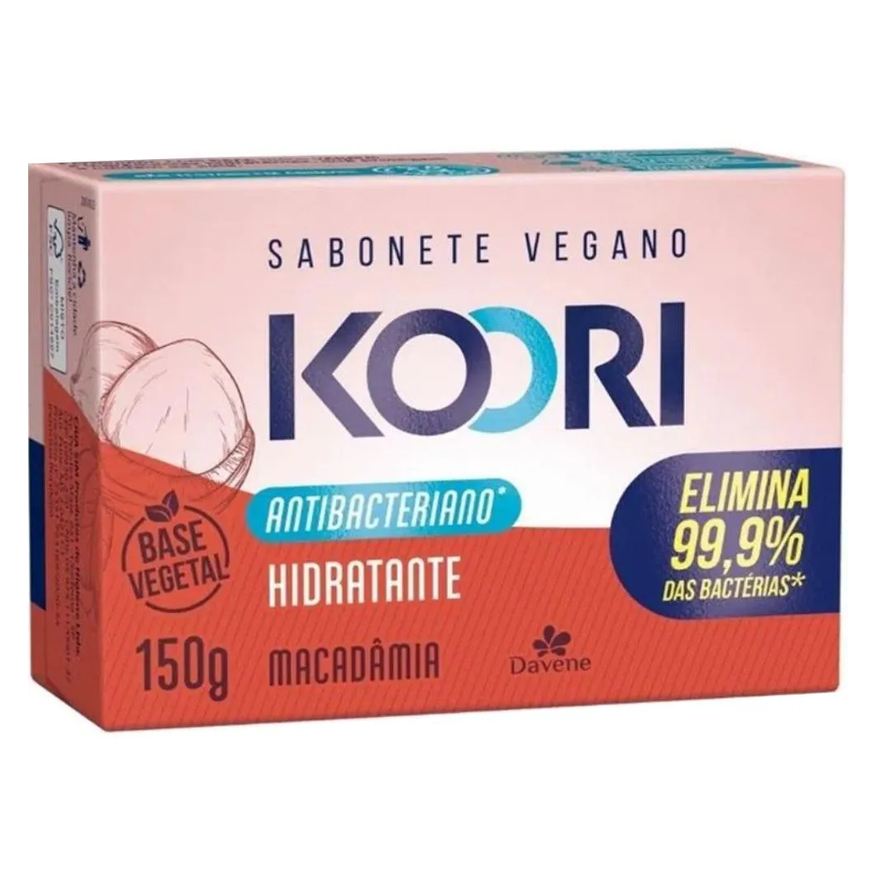 Davene Sabonete Vegetal Koori Antibac Hidratante Barra 150g