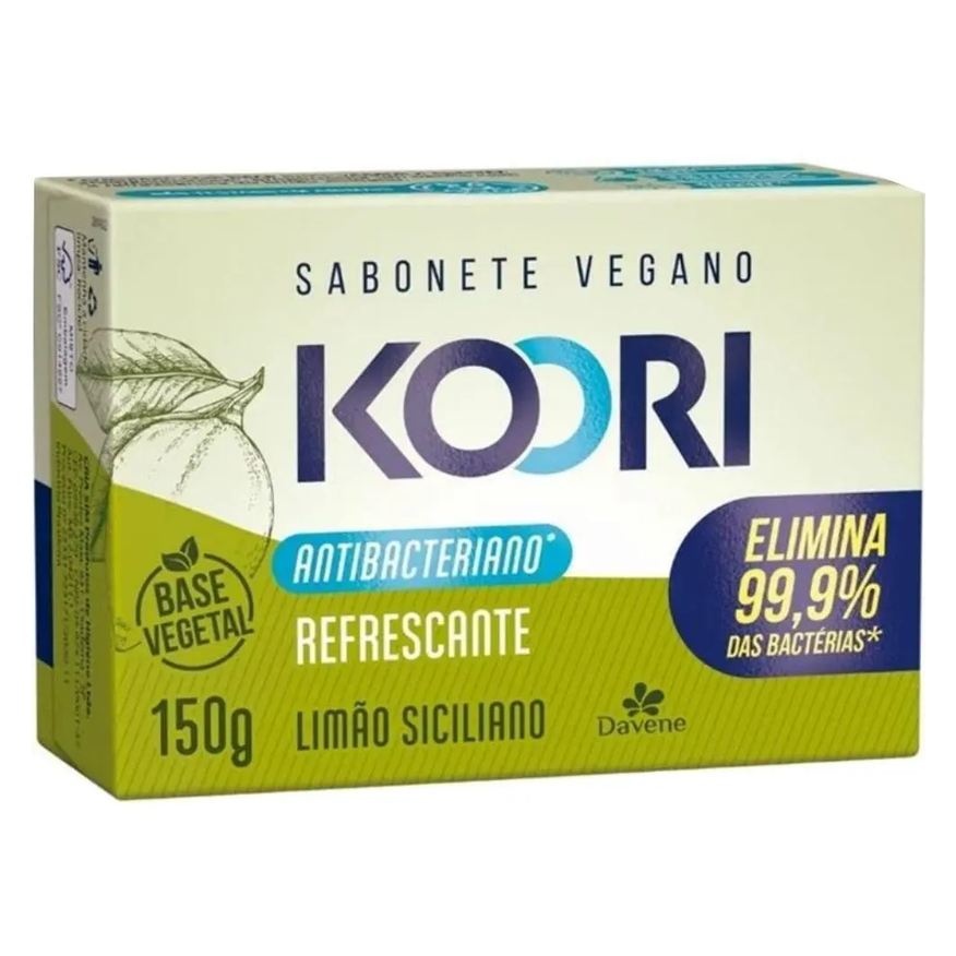Davene Sabonete Vegetal Koori Antibac Refrescante Barra 150g