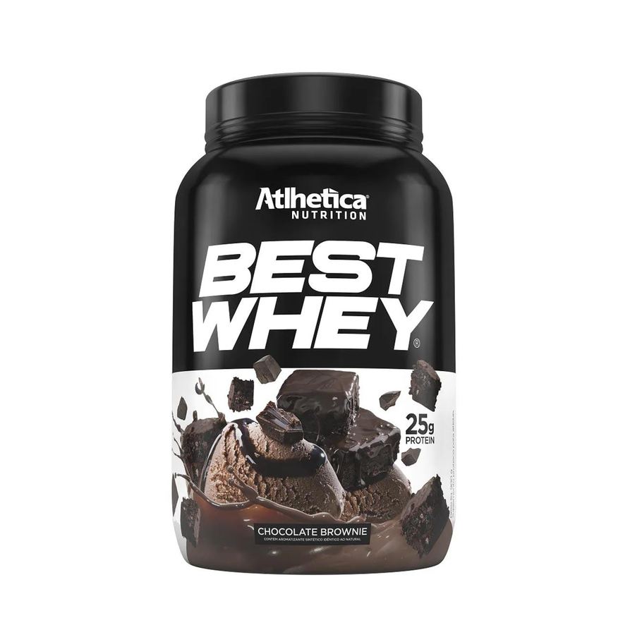 Protein Whey Best Whey Atlhetica Nutrition Brownie de Chocolate 900g