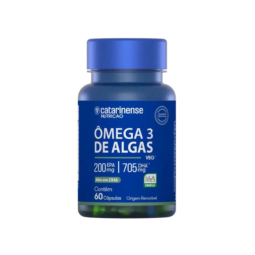 Omega 3 Biocultivado De Algas Catarinense Com 60 Capsulas