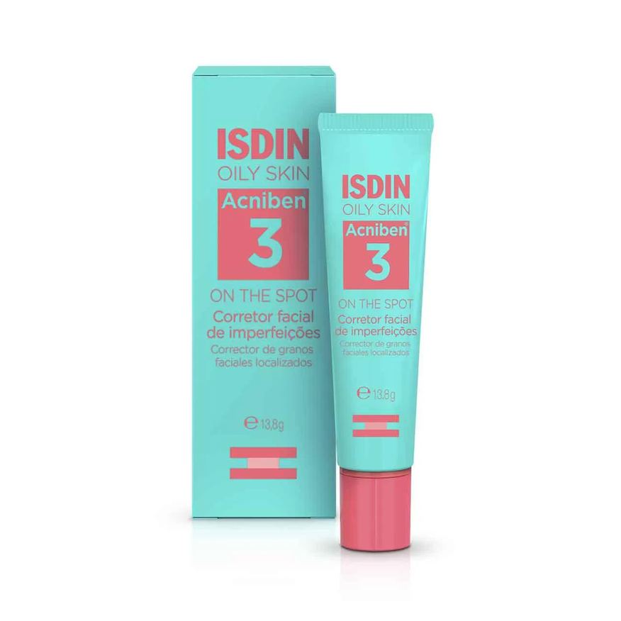 Isdin Gel Secativo para Espinhas Oily Skin Acniben 3 On The Spot 13,8g